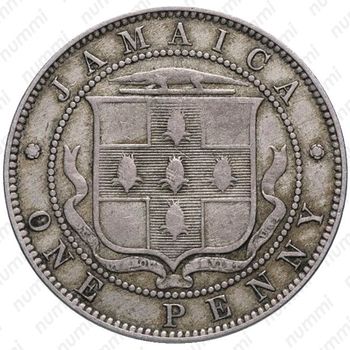 1 пенни 1885 [Ямайка] - Реверс