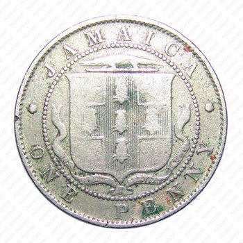 1 пенни 1909 [Ямайка] - Реверс