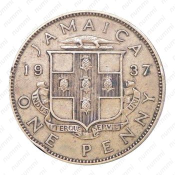 1 пенни 1937 [Ямайка] - Реверс