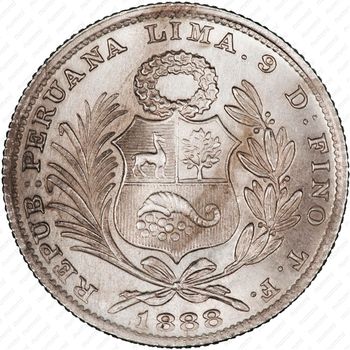 1 соль 1888 [Перу] - Аверс