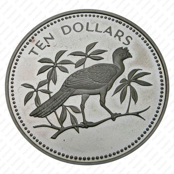 10 долларов 1977 [Белиз] Proof - Реверс