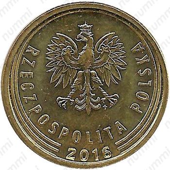 5 грошей 2016 [Польша] - Аверс