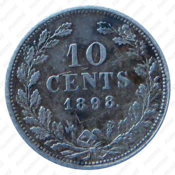 10 центов 1898 [Нидерланды] - Реверс
