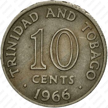 10 центов 1966 [Тринидад и Тобаго] - Реверс