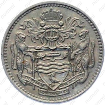 10 центов 1976, Герб на реверсе [Гайана] - Аверс
