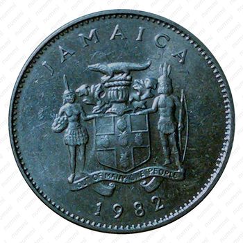 10 центов 1982, без обозначения монетного двора [Ямайка] - Аверс