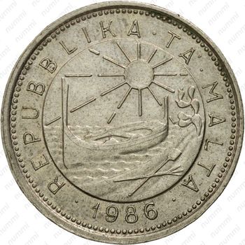 10 центов 1986 [Мальта] - Аверс