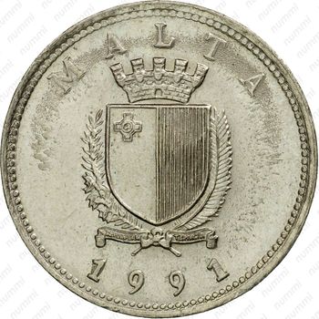 10 центов 1991 [Мальта] - Аверс