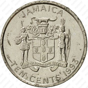 10 центов 1993 [Ямайка] - Аверс