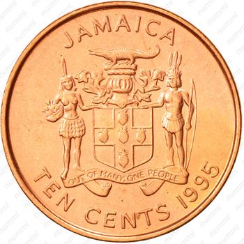 10 центов 1995 [Ямайка] - Аверс