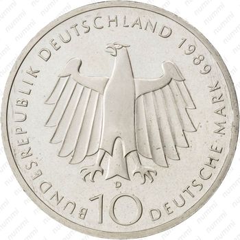 10 марок 1989, Бонн [Германия] - Аверс