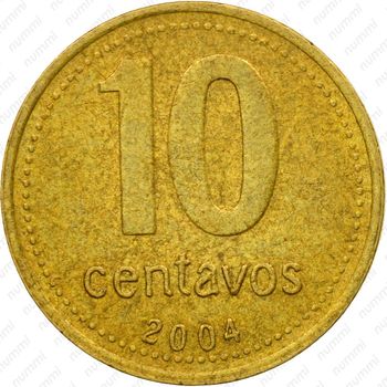 10 сентаво 2004 [Аргентина] - Реверс