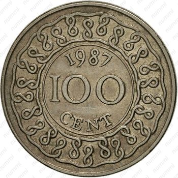100 центов 1987 [Суринам] - Реверс