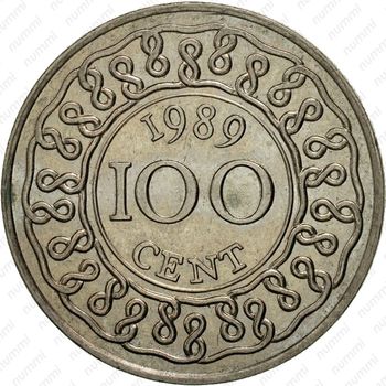 100 центов 1989 [Суринам] - Реверс