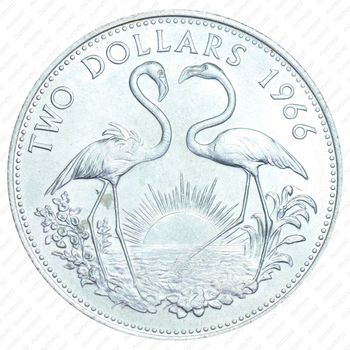 2 доллара 1966 [Багамские Острова] - Реверс