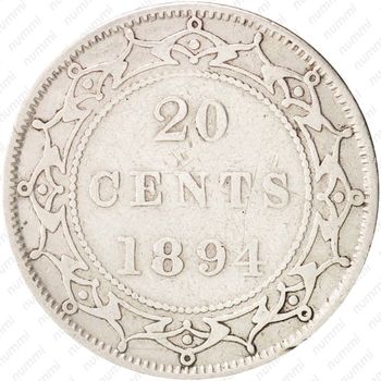 20 центов 1894 [Канада] - Реверс