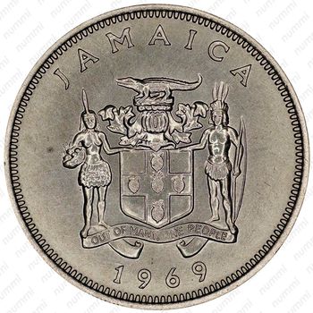 20 центов 1969 [Ямайка] - Аверс