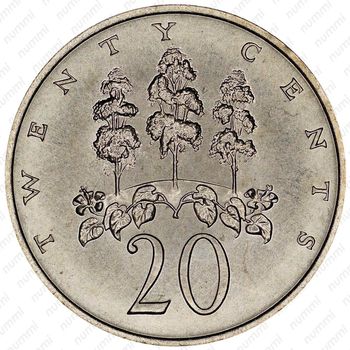 20 центов 1969 [Ямайка] - Реверс
