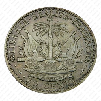 20 сантимов 1895 [Гаити] - Реверс