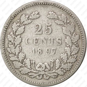 25 центов 1897 [Нидерланды] - Реверс