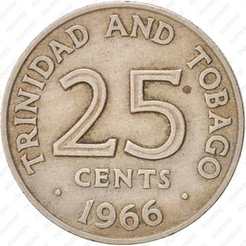 25 центов 1966 [Тринидад и Тобаго] - Реверс