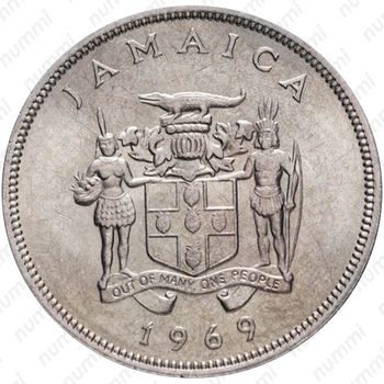 25 центов 1969 [Ямайка] - Аверс