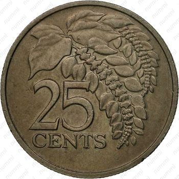 25 центов 1977 [Тринидад и Тобаго] - Реверс