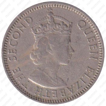 25 центов 1980, Бюст Королевы Елизаветы II [Белиз] - Аверс