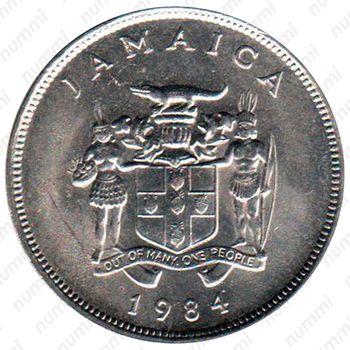 25 центов 1984, без обозначения монетного двора [Ямайка] - Аверс