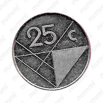 25 центов 1990 [Аруба] - Реверс