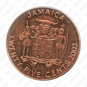 25 центов 2003 [Ямайка] - Аверс
