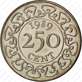 250 центов 1989 [Суринам] - Реверс