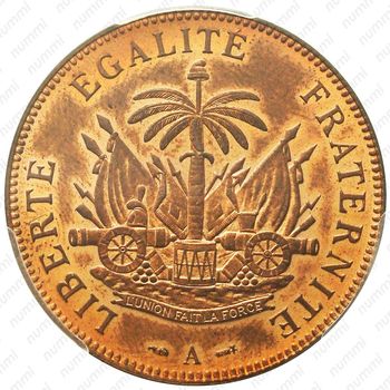 2 сантима 1886 [Гаити] - Реверс