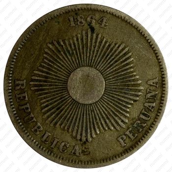 1 сентаво 1864 [Перу] - Аверс