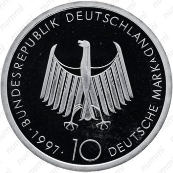 10 марок 1997, A, дизельный двигатель [Германия] Proof - Аверс