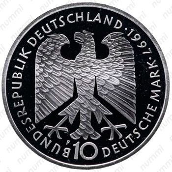 10 марок 1997, F, Гейне [Германия] Proof - Аверс