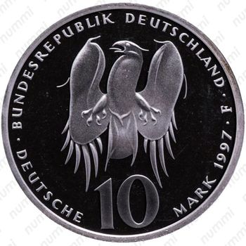 10 марок 1997, F, Меланхтон [Германия] Proof - Аверс