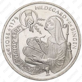 10 марок 1998, G, Хильдегарда Бингенская [Германия] - Реверс