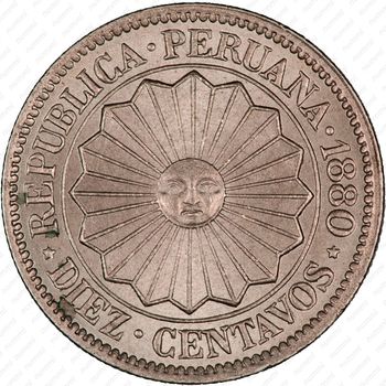 10 сентаво 1880 [Перу] - Аверс