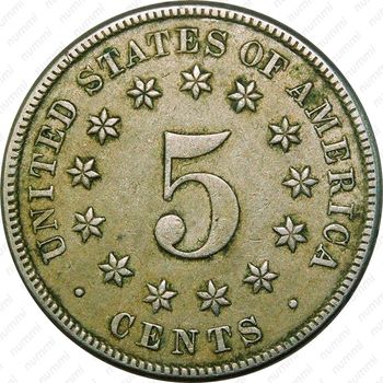 5 центов 1883, щит [США] - Реверс