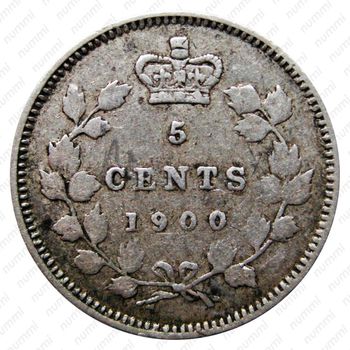 5 центов 1900 [Канада] - Реверс