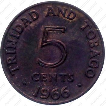 5 центов 1966 [Тринидад и Тобаго] - Реверс