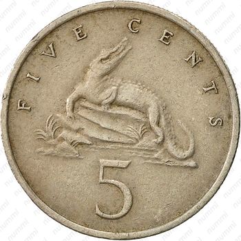 5 центов 1972, без обозначения монетного двора [Ямайка] - Реверс