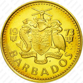 5 центов 1973, Без отметки монетного двора [Барбадос] - Аверс