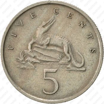 5 центов 1975, без обозначения монетного двора [Ямайка] - Реверс