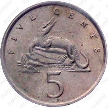 5 центов 1986 [Ямайка] - Реверс