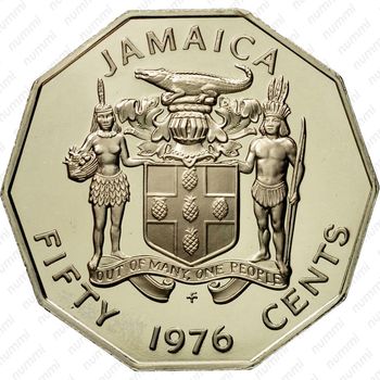 50 центов 1976 [Ямайка] Proof - Аверс