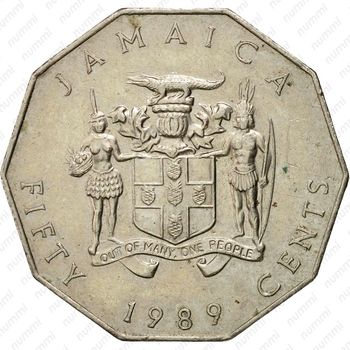 50 центов 1989 [Ямайка] - Аверс
