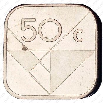50 центов 1992 [Аруба] - Реверс