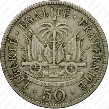 50 сантимов 1908 [Гаити] - Реверс